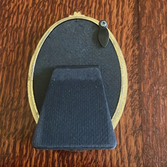 Vintage 1996 connoisseur decorative photo frame 2x3 inch green guilloche enamel - Picture 4 of 4